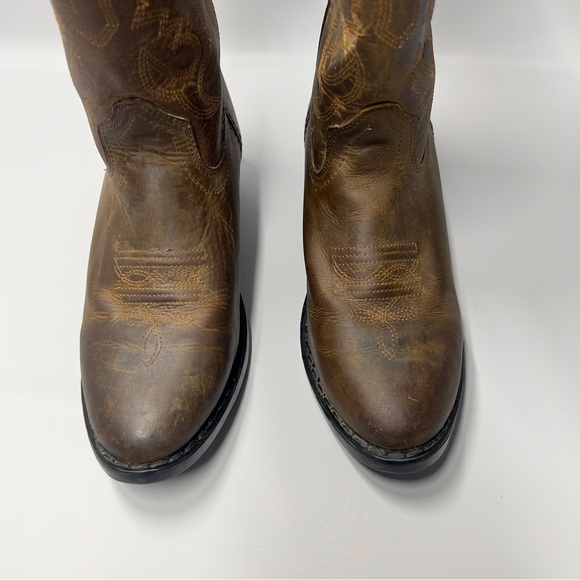 ROCKY MOUNTAIN Brown Western Cowboy Boots size 4D - Picture 4 of 10